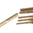 10x 1/8'' 0.8-3.175mm PCB Drill Bit Set Engraving Cutter Rotary CNC End Mill 3C