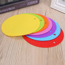 Round Non-Slip Heat Resistant Mat Silicone Coaster Cushion Placemat Pot Hol D5G2