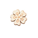 Hanging Ornament Scrapbooking Craft Wooden DIY Plant Flower Shape Handm Hn