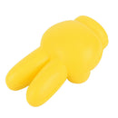 Cute Victory Finger Car Antenna Topper Eva Decorative Car Topper Balls YellowTEU