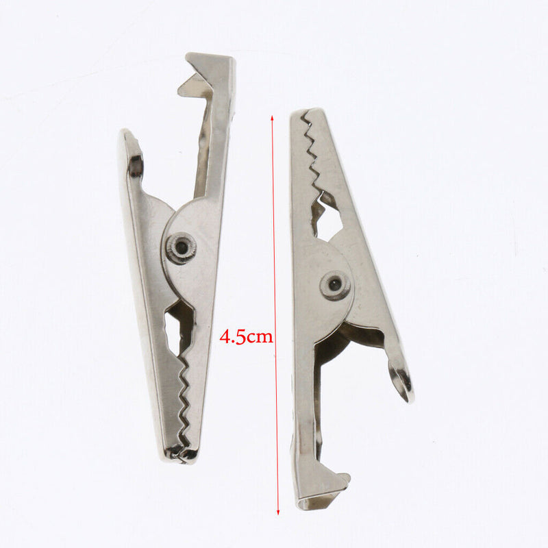 10x Clips For Test Leads, Battery Connectors Clamps Breeding Cage
