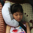 Kids Car Styling Neck Headrest Cushion Car Seat Shoulder Belt Pillow (Grey)