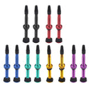 2X Bike Bicycle Aluminum Alloy 60mm Tubeless Presta Valve Kit Replacement Black