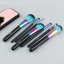 Anmor 7Pcs Rainbow Makeup Brushes Set Professional Brushes With Belt Strap