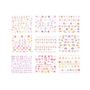 5Sheets Cartoon Kids Safety Nail Stickers DIY Makeup Nail Art Christmas Gift LJ