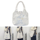Fleece Shoulder Bag Women Sheep Print Handbag Winter Fuzzy Crossbody Satchel