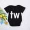 Baby Boys Girls Rompers Short Sleeve Print Jumpsuits (TW Print 6-9M) A