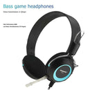 CT-677 3.5mm Wired Gaming Headphones Bass Over-Ear Ergonomic Headset w/ Mic