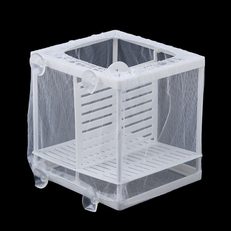 Aquarium Fish Tank Guppy Breeding Breeder Baby/Fry Net Trap Box Hatcher 3c