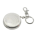 Mini Portable Pocket Stainless Steel Round Cigarette Ashtray With Key Ring Clip