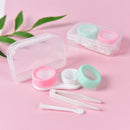Colorful`Transparent Portable Contact Lens Case Box`Storage Box Holder Cont Hn