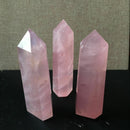 Bulk 50-60mm Natural Rock Pink Rose Quartz Crystal Wand Point Healing Stone AU
