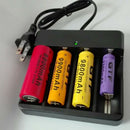 Universal Battery Charger 4 Independent Slots Automatically Stop Charging