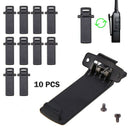 10Pcs Walkie Talkie clamps Spare Part Back Belt Clip for Baofeng 2-way Radi A3Z5