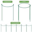 Garden Support Stake, 2-Pack Half Round Metal Garden Plant Supports, Garden