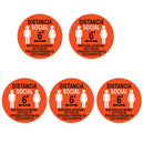 Set 5 Social Distancing Safety Floor Decals Stickers Notice Caution Shop E