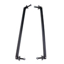 2Pcs Tone Aluminum Car Front Bumper Lip Splitter Tie Rod 20CM 7.9inch Black