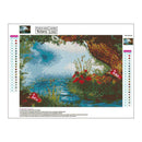 Riverside Mushroom 5D DIY Full Drill Painting Embroidery Kit Needlework Set