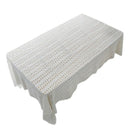 White Table Clothes For Wedding Rectangle Crochet Tables Cover Handmade Hol D5C7