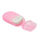 Washing Slice Sheets Hand Bath Travel Scented Foaming Box Paper Soap LJ