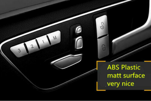 12* Door Lock & Seat Memory Button Cover Trim for Benz ABE -Class GLA GLK ML GL