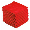 10Pcs 30cm Red Car Cleaning Detailing Microfiber Soft Polish Cloths Towel Lint