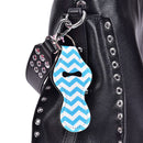 Waterproof Neoprene Floral Lipstick Chapstick Lip Balm Holder Bag Key ChainAT3C