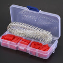 300Pcs (50set) 2.54mm JST SYP 2-Pin Female & Male Red Plug Housing Crimp