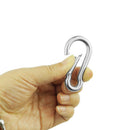 5Pcs Strong 304 Stainless Steel Spring Snap Carabiner Quick Link Ring Hook