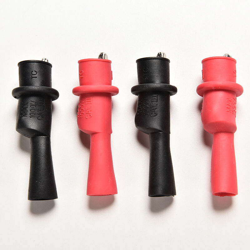 1 Pair Alligator Crocodile Test Clip Clamp For Fluke Multimeter Tester Probe  uW