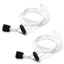 1 pair Elastic Laces Easy Fixation for Sports (White)