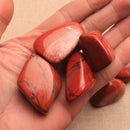 100g 4-6cm Natural Jasper Red Stone Jewelry Making DIY Bracelet Necklace