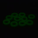 50Pcs Green Color Camping Night Vision Luminous Ring Round Tents Accessorie %a