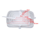 6PCS/Set Stretch Silicone Food Bowl Cover Storage Wraps Seals Lids DIYB Gn