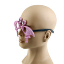 Glitter Flamingo Shaped Glasses Fancy Dress Up Frame Costume Gift Party Suppl FT