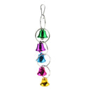 Bird Swing Toys with Colorful Wood Bells - Hanging Swing Toys for Budgie