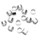 20 Pieces Stainless Steel Charms Metal Loose Spacers Beads 0.16 x 0.19 inch
