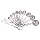 11pcs Measuring Spoons Set Magnetic Stainless Steel Detachable Ring HolderB Hn