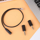 RJ9 To 3.5mm Professional Female Data Cable Converter 11.8 Inch Universal