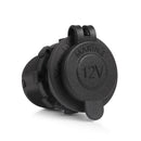 1x Black Car Auto SUV Motorcycle Boat Cigarette Lighter Socket Power Plug Outlet