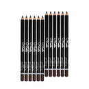 12PCS Makeup Lasting Eye Shadow Eyeliner Lip Pencil Pen Cosmetics Coffee
