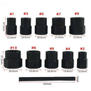 11Pcs Damaged Lug Nut and Lock Remover Twist Socket Set Screw Extractor Too E1J5