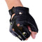 Leather Fingerless Short Gloves Black Rivets Stud Half Finger Mittens Fashio Gw