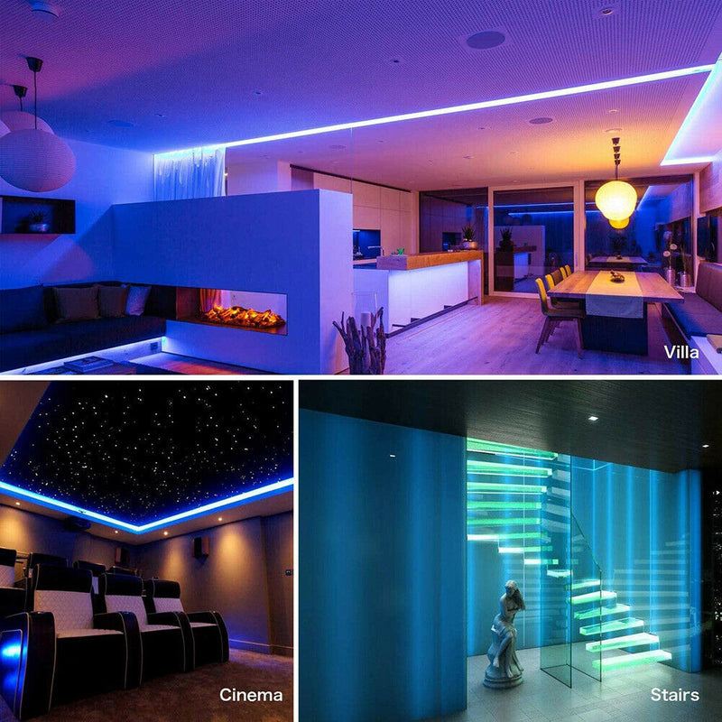 10m RGB LED Strip Lights 44 Keys Remote Control LED Tape Ribbon Home Decor