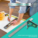 45 / 90 Degree Combination Square Angle Ruler Protractor Measuring Tools