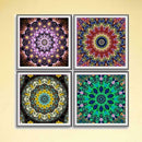 4 Pack Fantasy Flower DIY 5D Diamond Painting Full Drill Cross Stitch Home Decor