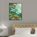 5D DIY Full Drill Diamond Painting Dragonfly Pond Cross Stitch Embroidery