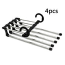 4pcs Pants Rack Shelves 5 in 1 Stainless Steel Multi-functional Wardrobe  KCP