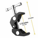 2Pack Super Clamp Crab Clamp Photography with / 1/4 and 3/8 inch Thread Rod G9I1
