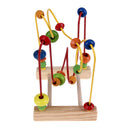 Wooden Toys Baby Math Toys Colorful Mini Around Beads Wire Maze Educational